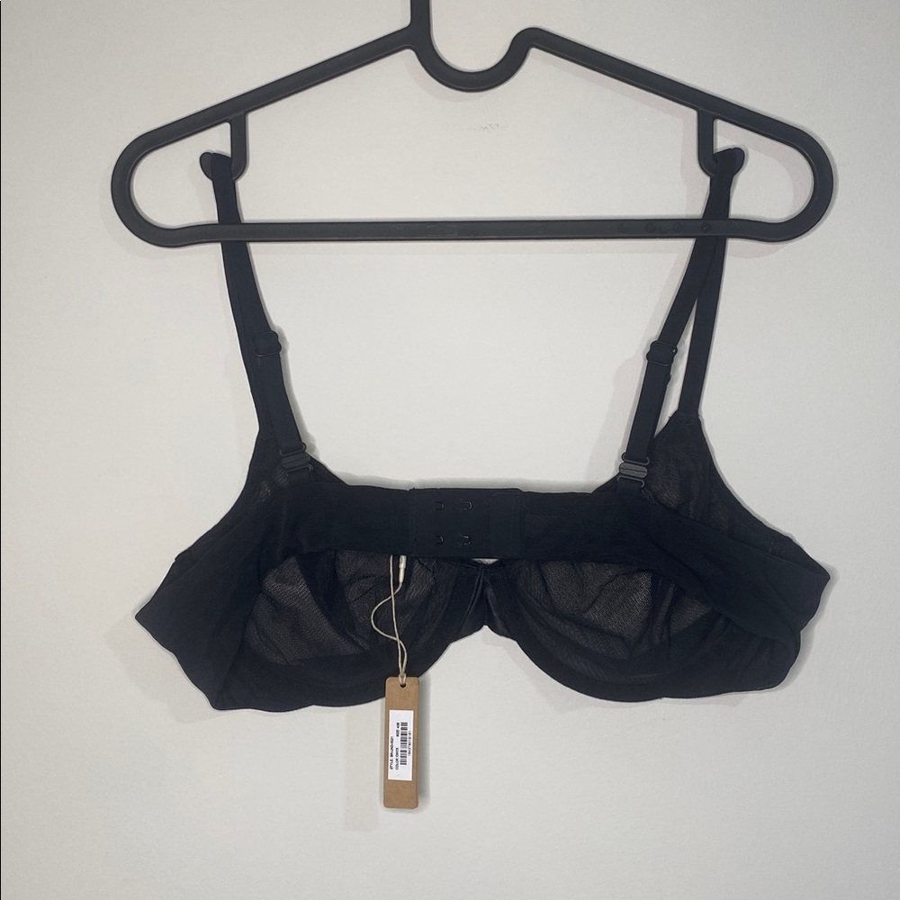 NEW! SKIMS ULTRA UNDERWIRE MESH BRA ONYX - Picture 3 of 8